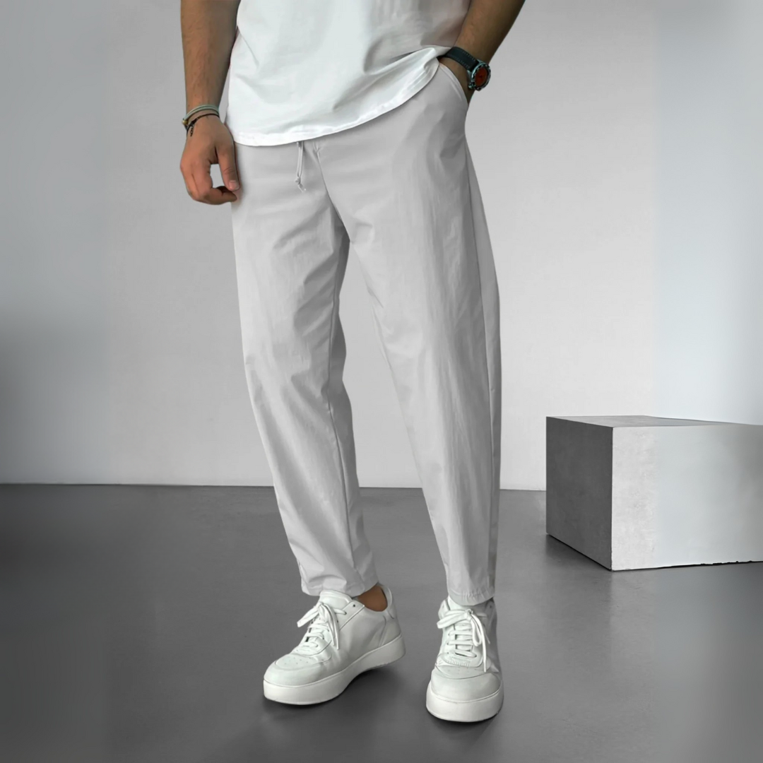 Essential Tapered Drawstring Trousers