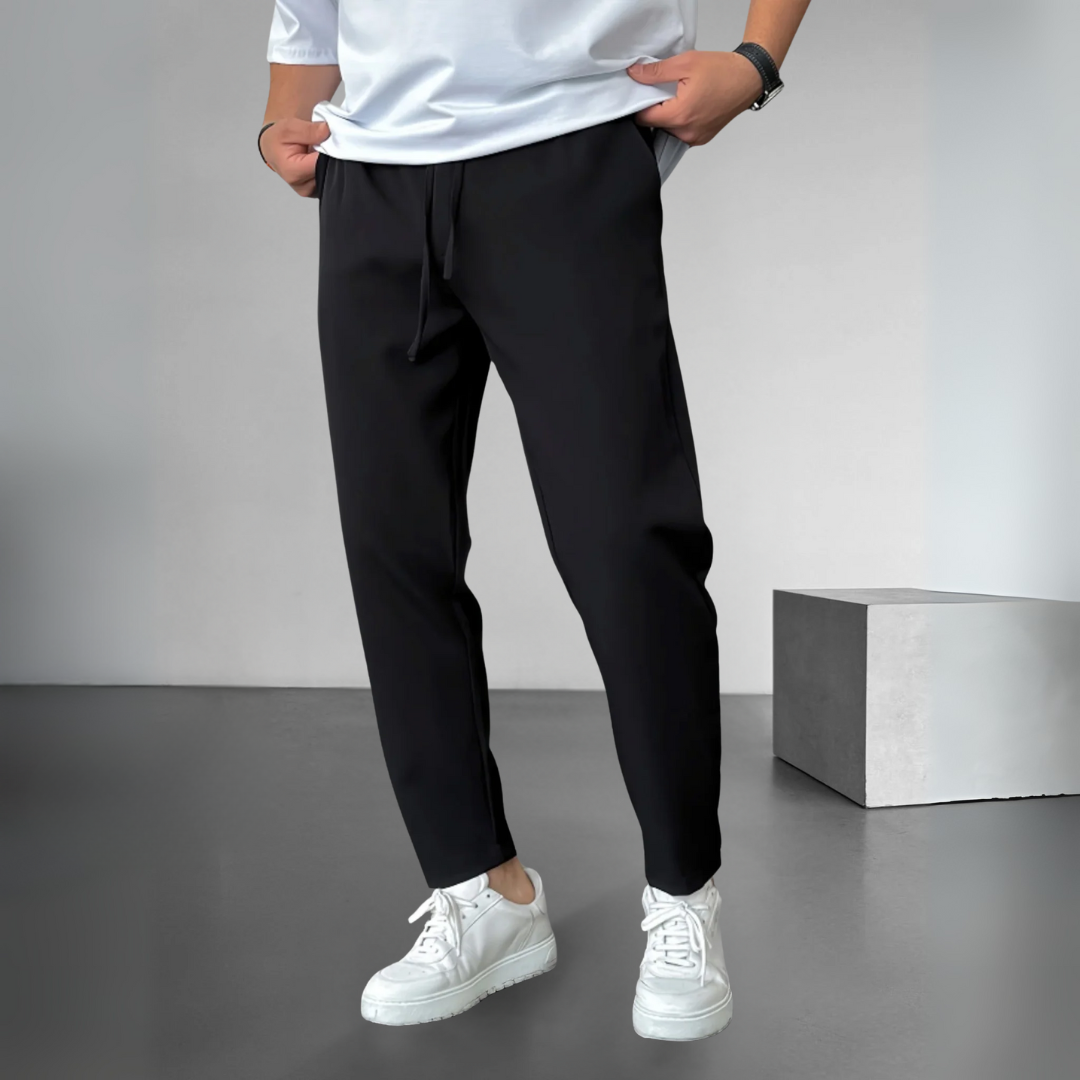 Essential Tapered Drawstring Trousers