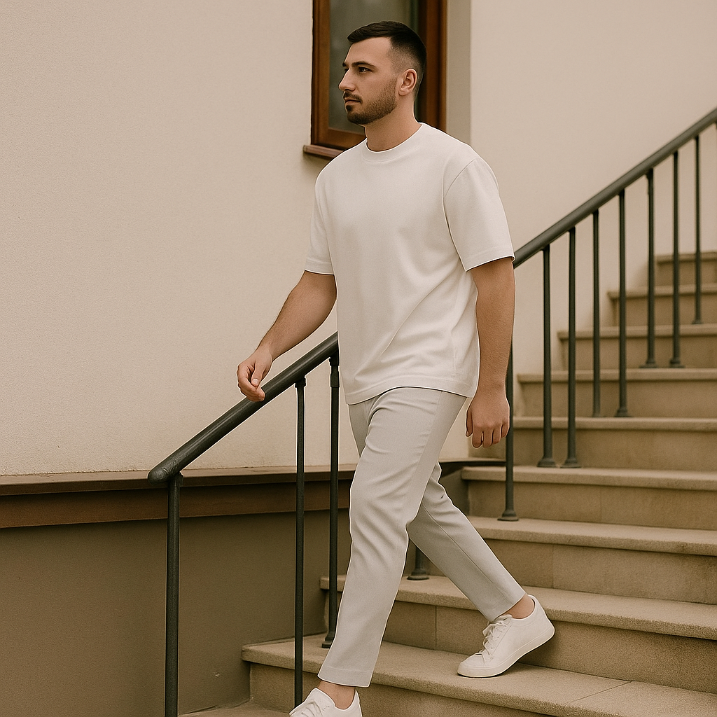 Essential Tapered Drawstring Trousers