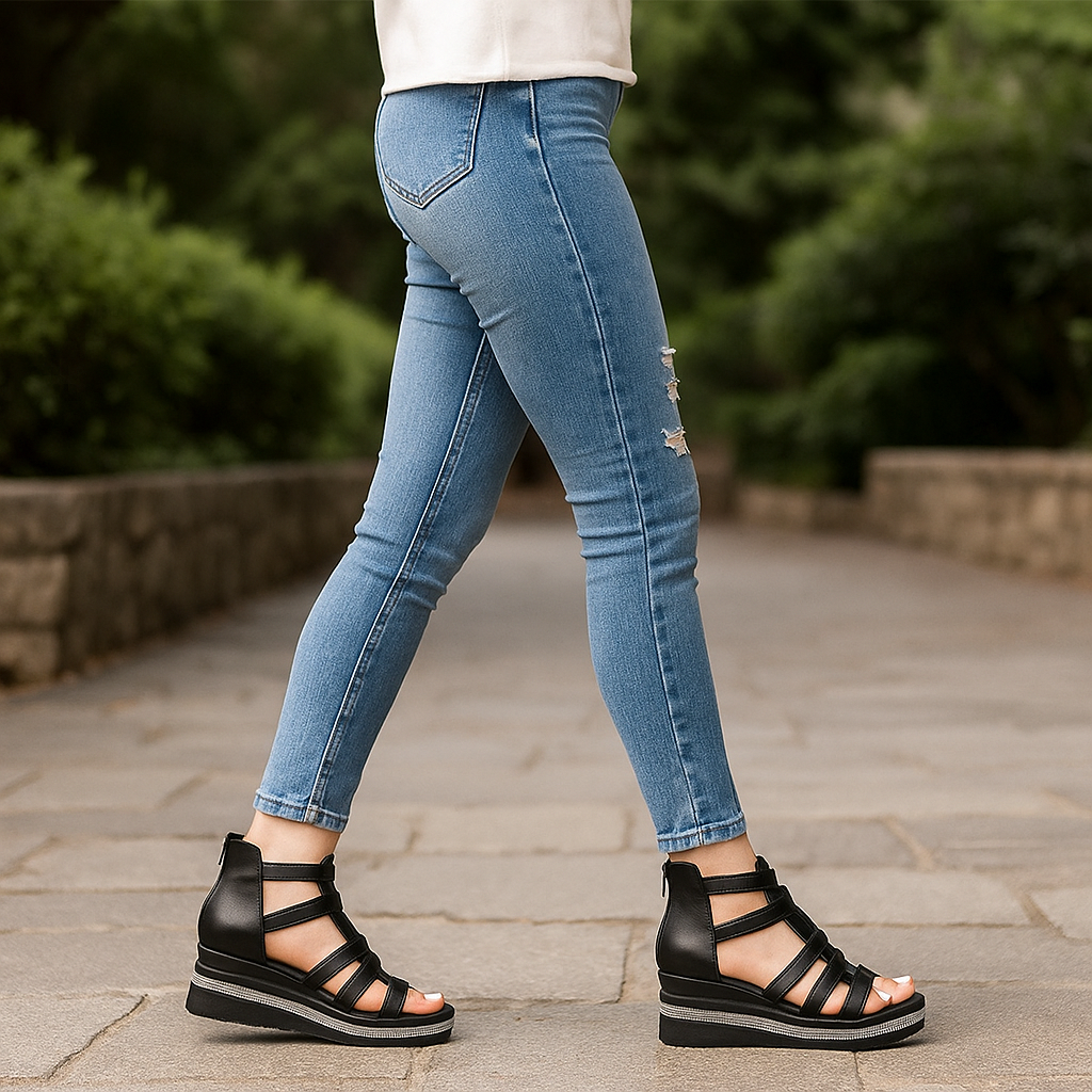 Chloe- Elegant Wedge Sandals