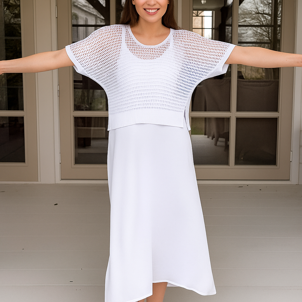 NORMA - Summer Dress with Knitted Top