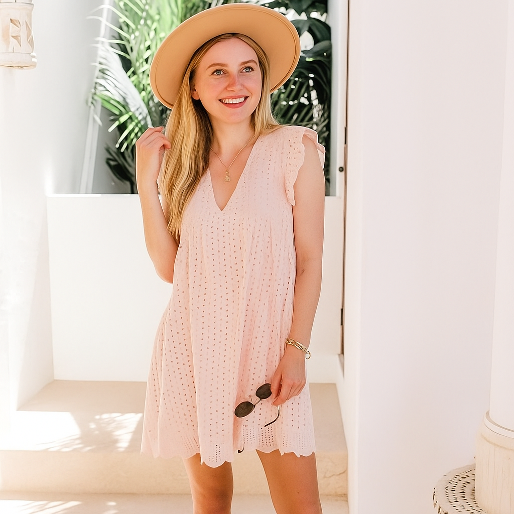 Jayda | Lightweight Cotton Holiday Dress