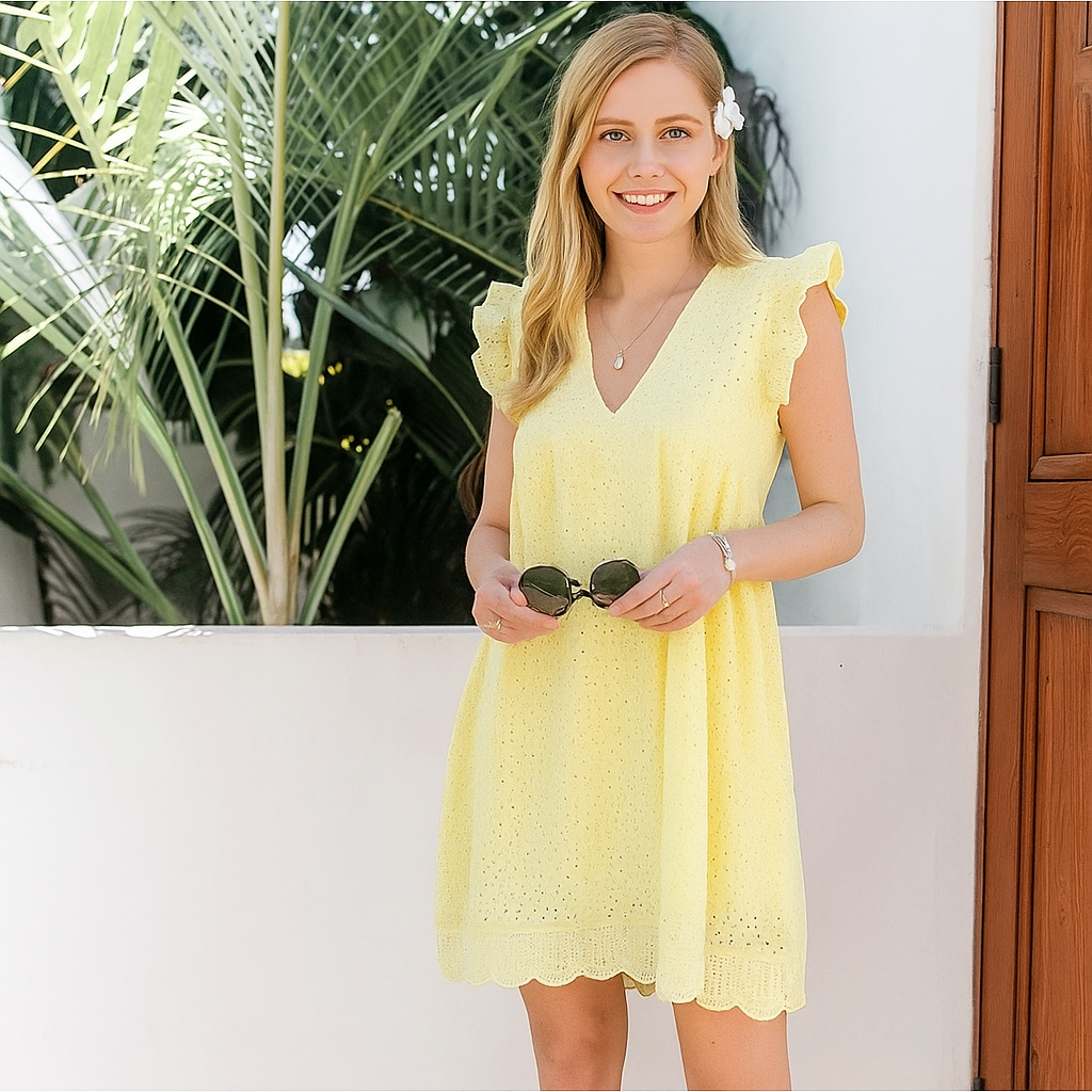 Jayda | Lightweight Cotton Holiday Dress