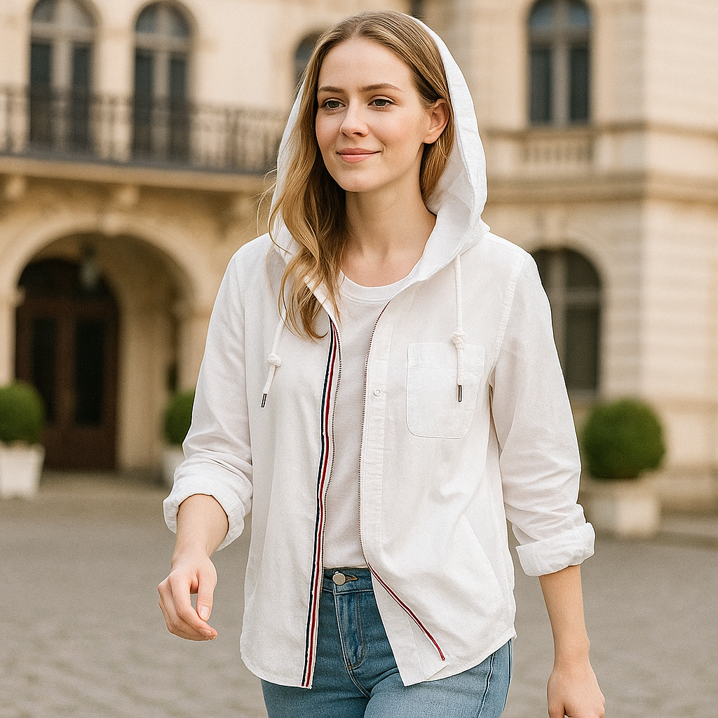 CASA LINEN HOODIE