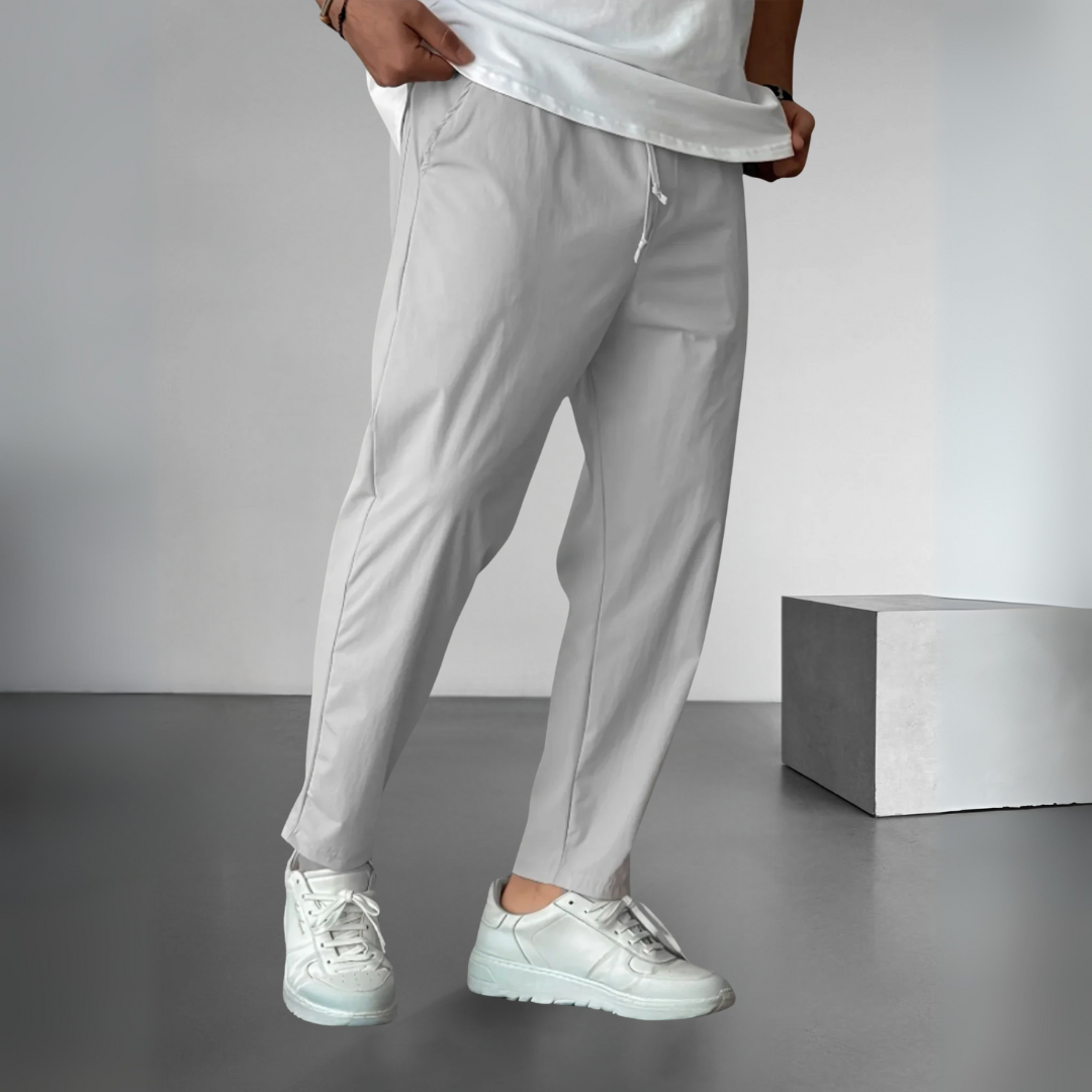 Essential Tapered Drawstring Trousers