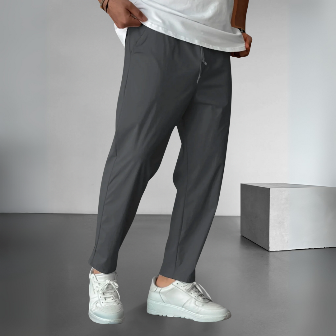 Essential Tapered Drawstring Trousers