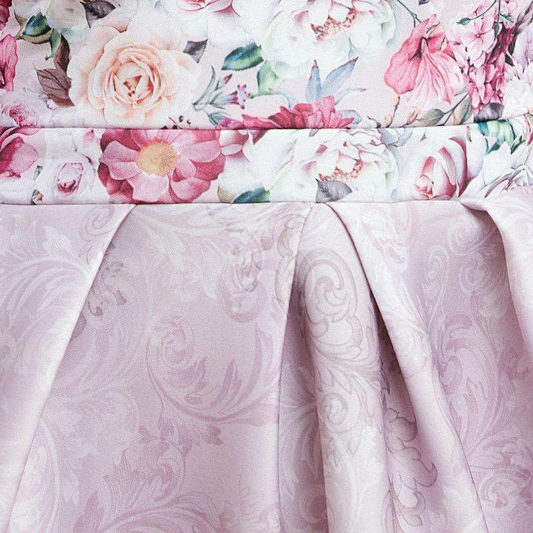 Sweetheart Floral Midi Dress