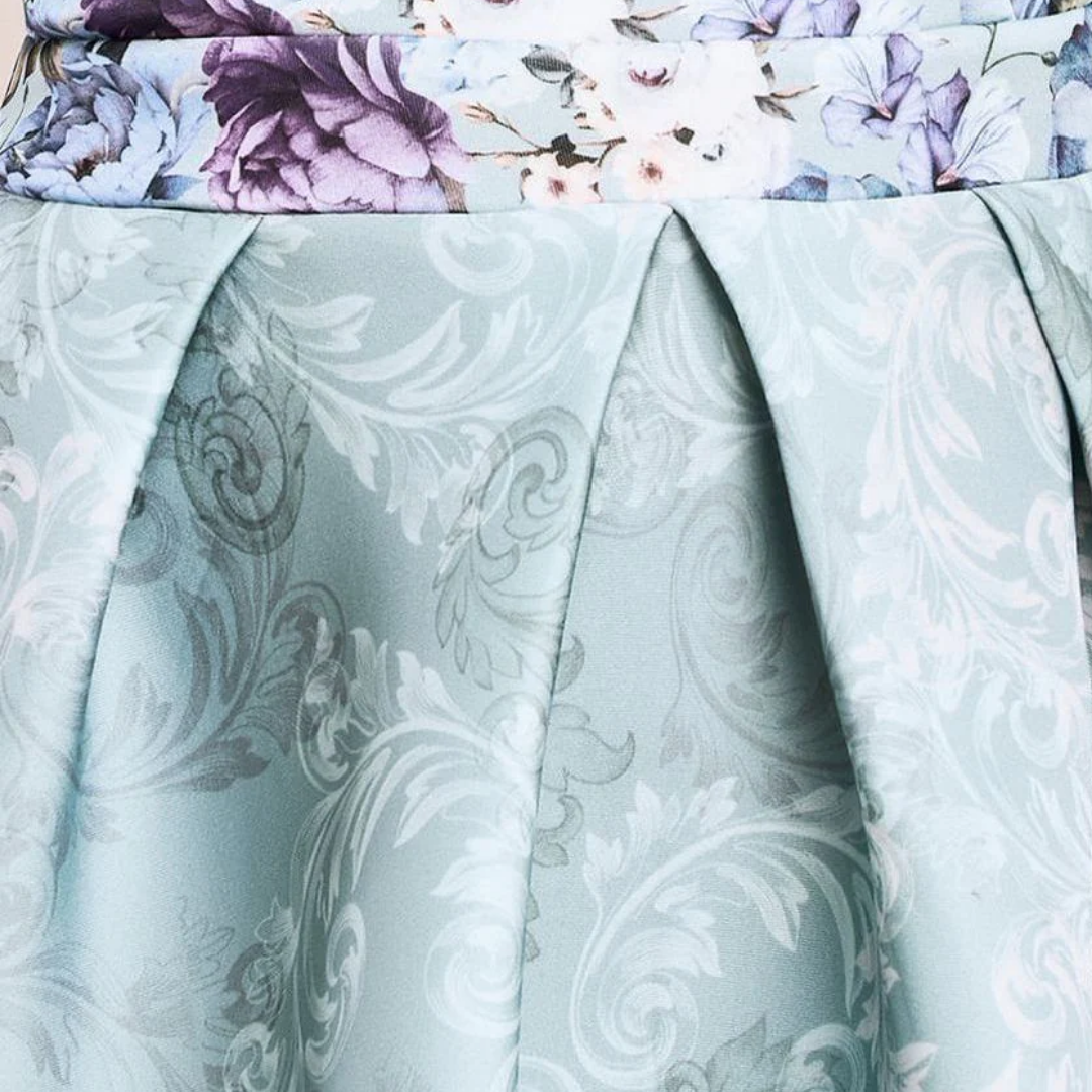 Sweetheart Floral Midi Dress