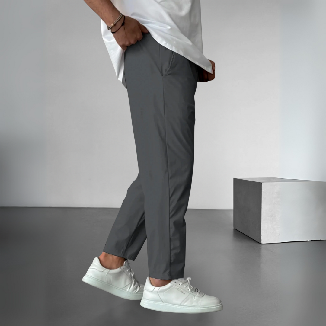 Essential Tapered Drawstring Trousers