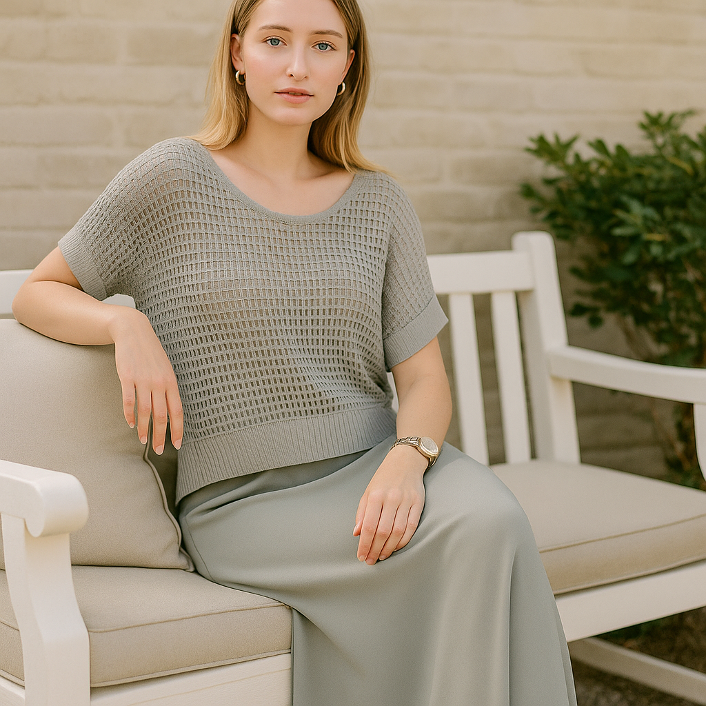 NORMA - Summer Dress with Knitted Top
