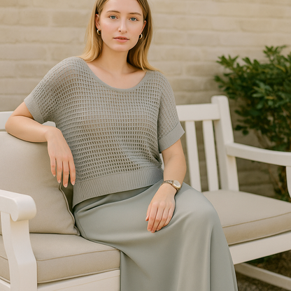 NORMA - Summer Dress with Knitted Top