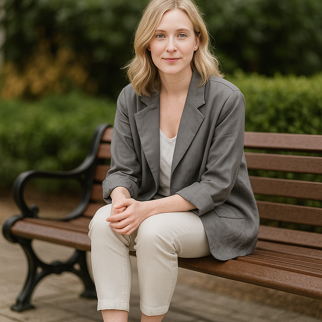 ALENA LINEN BLAZER