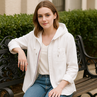 CASA LINEN HOODIE