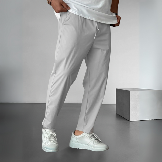 Essential Tapered Drawstring Trousers