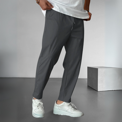Essential Tapered Drawstring Trousers