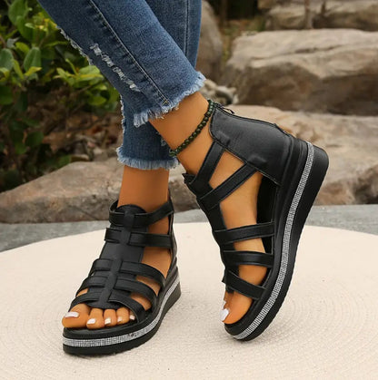 Chloe- Elegant Wedge Sandals