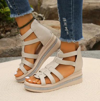 Chloe- Elegant Wedge Sandals