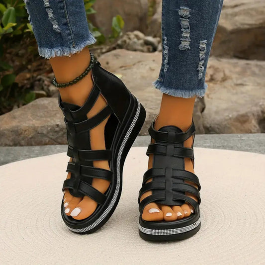 Chloe- Elegant Wedge Sandals