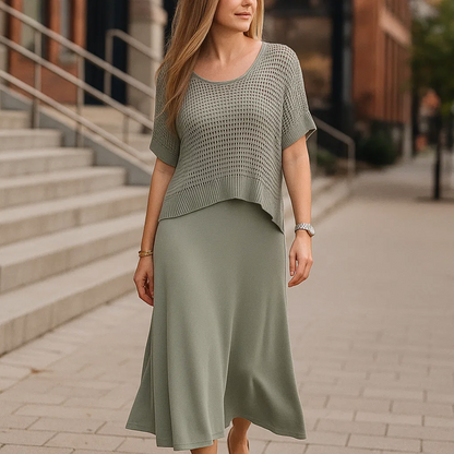 NORMA - Summer Dress with Knitted Top